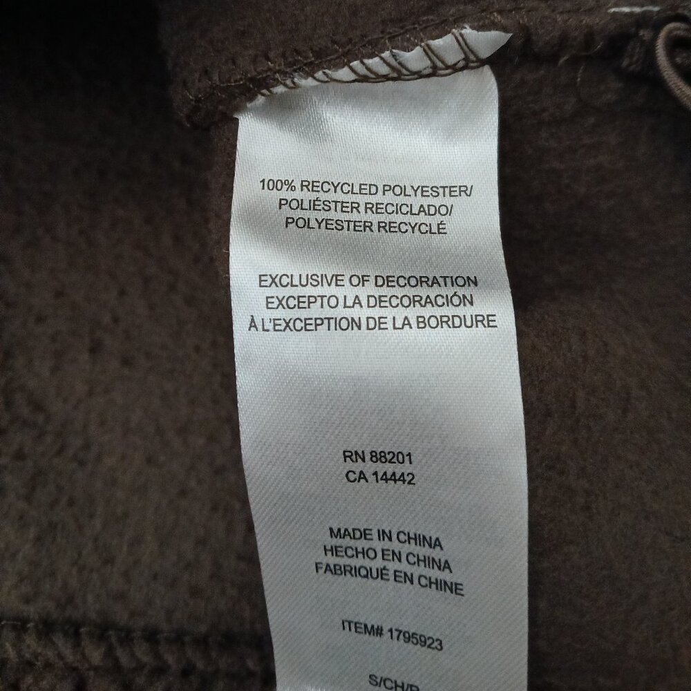 NWT Mondetta Jacket S Brown Sherpa Fleece Full Zip Snap Pockets - Picture 10 of 11